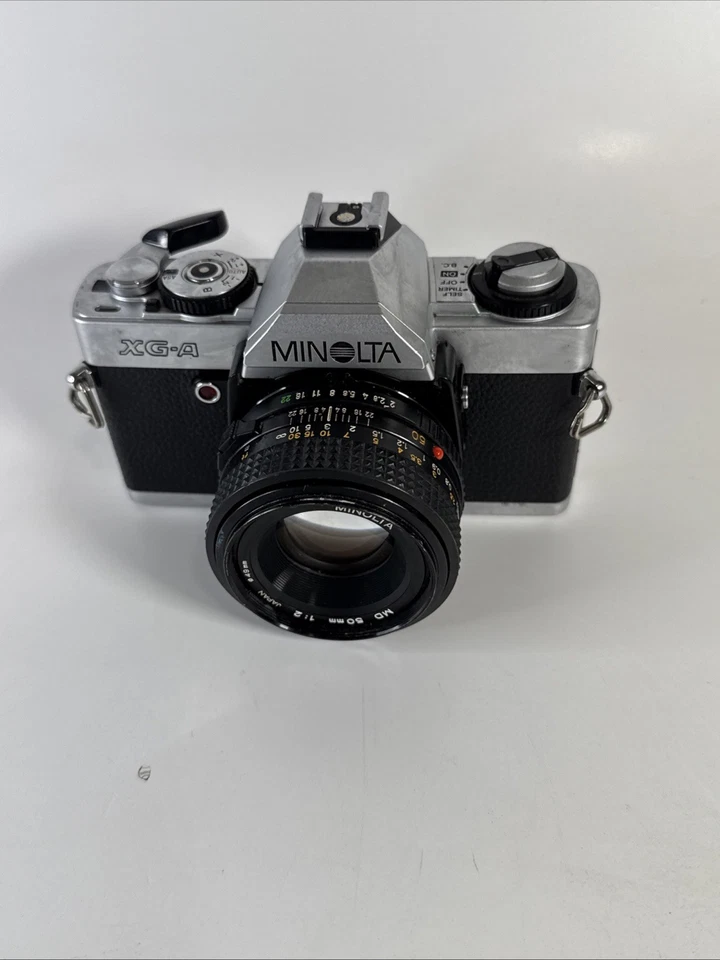 Cámara Minolta XG-A 35 mm con lente Minolta MD 50 mm Japón SIN PROBAR Foto 2 de 4