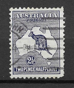 1913 Australia Sc4 2½d Kangaroo used