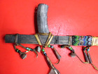 NATIVE AMERICAN BEADED PIPE LEATHER DROPS BELLS CONES ANTIQUE SW INDIAN ANTIQUE — photo 4