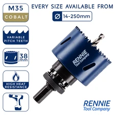 Cobalt Bi-Metal Hole Saw Set HSS Cutter Bit With Arbor + Pilot Drill Holesaw