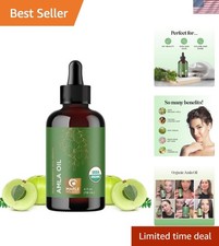 Nourishing Amla Oil - 4 Fl Oz Cold-Pressed Organic Hair Growth  Shine Formula