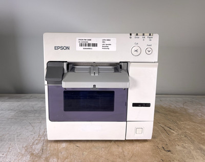 EPSON COLORWORKS TM-C3400 (M242A) COLOR INKJET LABEL PRINTER - READ DESCRIPTION