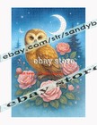 1000 piece jigsaw puzzle Night Owl Floral Nature floral night