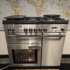 Rangemaster Professional Plus Gas Range Cooker Stainless Steel And Chrome 90cm