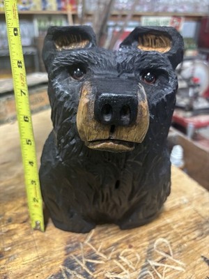 Bear Carving Blackbear Hand Carved Folk Art