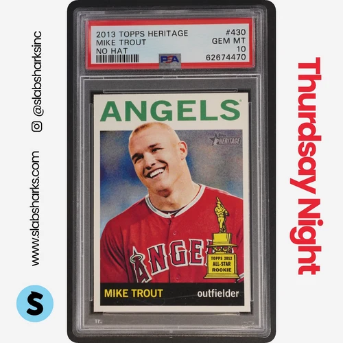 2013 TOPPS HERITAGE #430 MIKE TROUT ALL-STAR PSA 10
