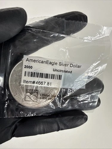 2000 Silver American Eagle Dollar US Mint Uncirculated Littleton Coin Co 1 oz