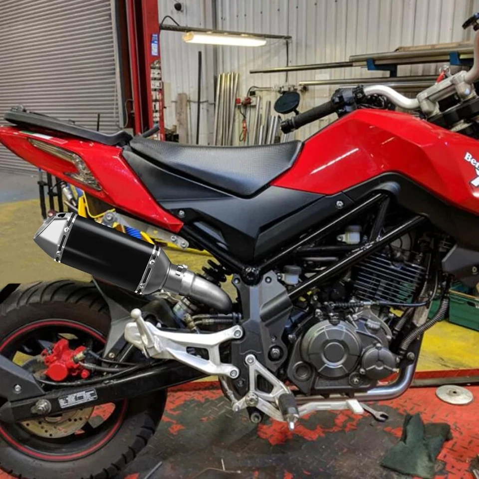 Motorrad Schalldämpfer, Endschalldämpfer, Auspuff, Edelstahl, Aluminium, 38–5... - Bild 4 von 4