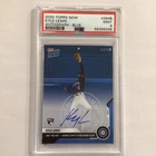 2020 Topps Now Ken Griffey Jr, Kyle Lewis #264b Blue Autographs /49 (AU, RC)
