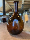 Vintage Mid Century Modern Amber Blenko Glass CW-12 Vase