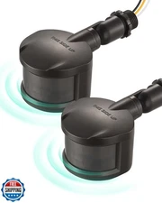 EDISHINE 2 Pack Motion Sensor, 180-Degree Replacement Motion Detector for Out