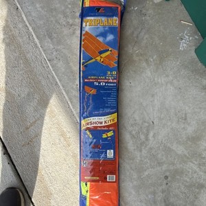 Top of the Line Triplane 3-D Ram Air Airplane Kite 5.0 Foot Ripstop Nylon