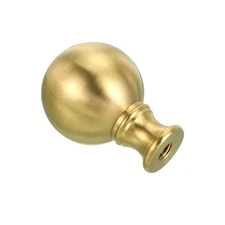 1/4-27 Lamp Finial Ball Cap Knob Lamp Shade Harp Top Screw Brass Lamp