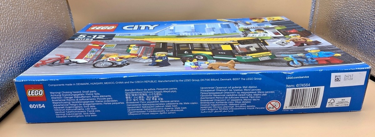City Town Bus Autobus Lego 60154 Bus Station Lego Estacion De