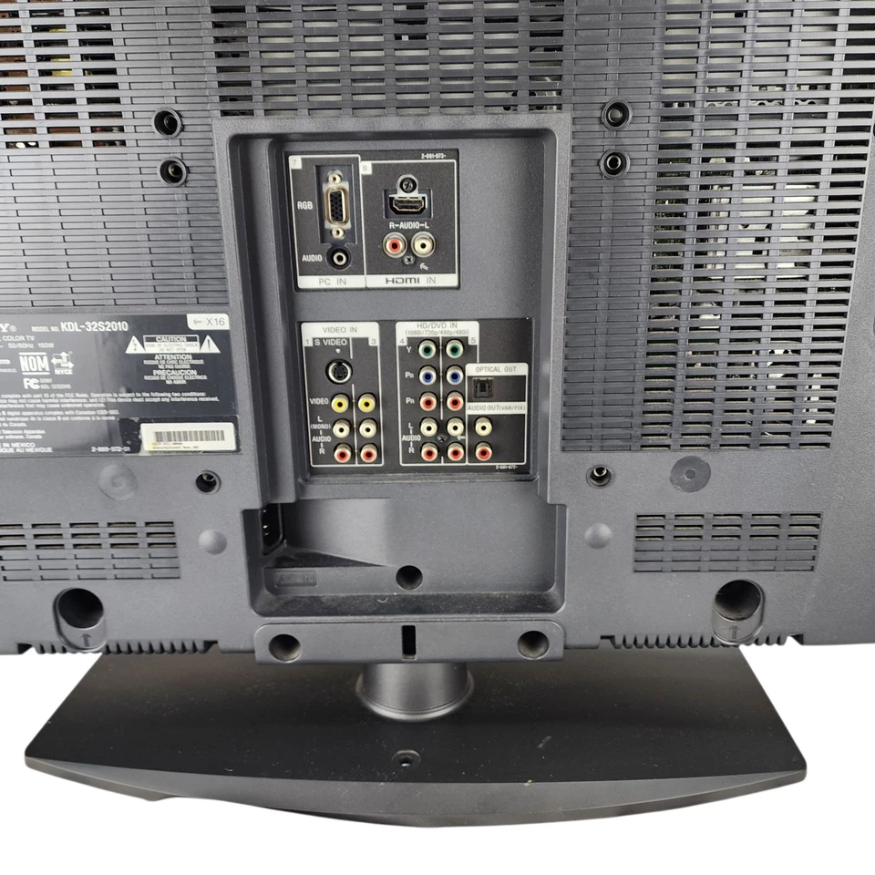 Sony Bravia KDL-32S2010 32” Retro TV RCA Input, LCD w/Remote, Stand Plug Manual - Image 3 of 4