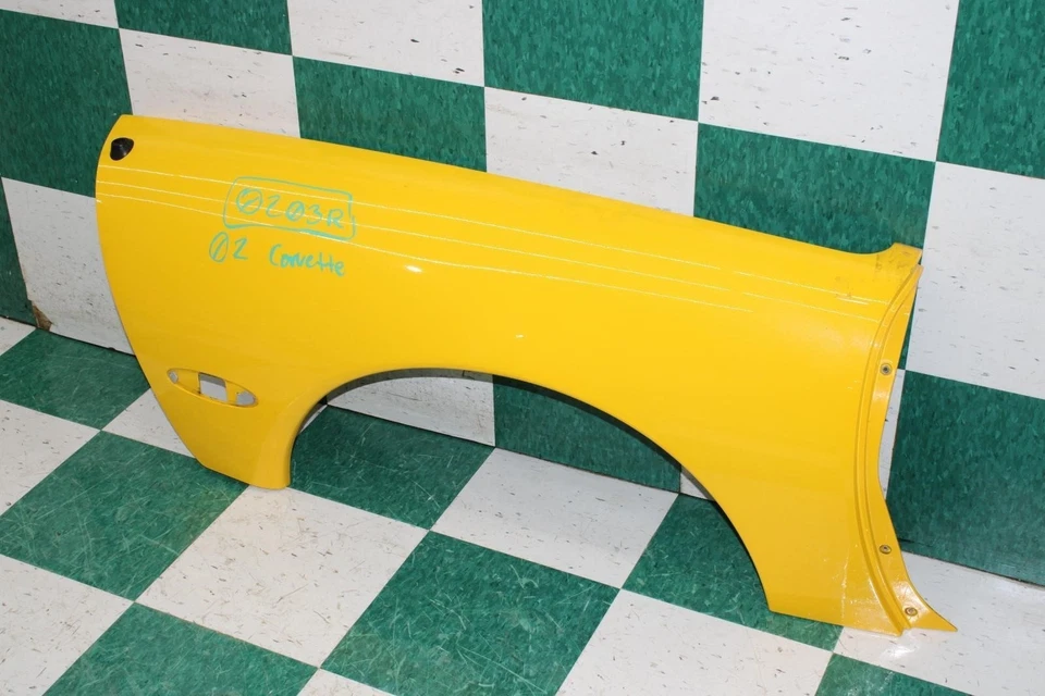 99-04 Corvette Z06 Yellow Notchback Rear Passenger Right RH Quarter Panel OEM OE Foto 3 de 4