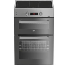Beko BDI6C55FA 60cm Electric Cooker with Double Ovens, Grill, Induction Hob