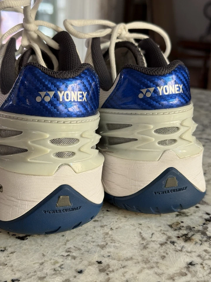 Zapato de tenis Yonex SHT-308 Power Cushion para hombre blanco/azul. Hombre 10M. Usado en excelente estado Foto 3 de 4