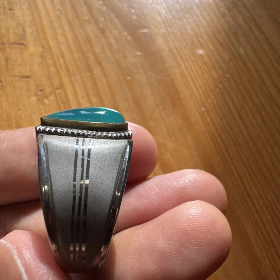 Crisocola natural calcedonia/gema sílice Foto 3 de 4