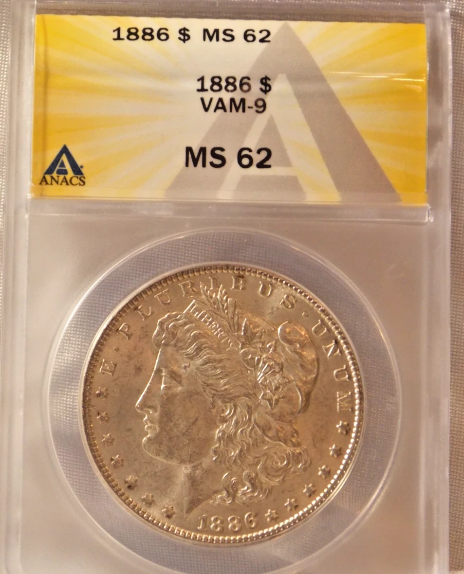 MS 62 Graded 1886 Year Morgan US Dollars (1878-1921) for sale | eBay