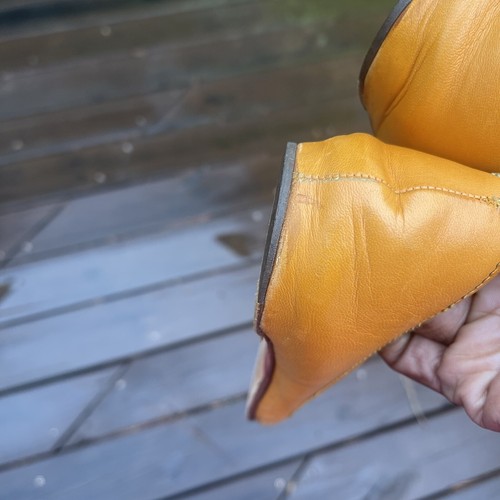 Christian Louboutin Naranja Amarillo Puntera Cuadrada Cuero Planos Talla 40 (DEFECTUOSO) - Imagen 17 de 17