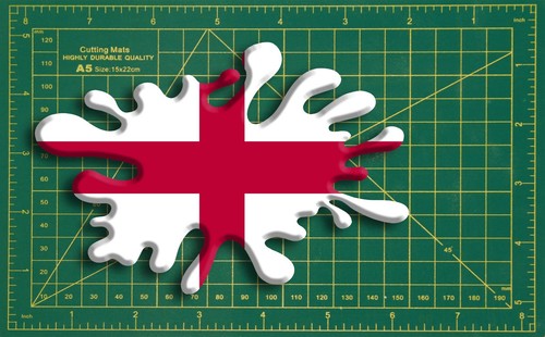 Englische Flagge Splat lustig Aufkleber Aufkleber Auto, Van, Laptop, England National Pride - Bild 2 von 2