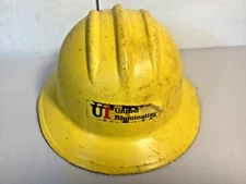 Vintage Bullard Hard Boiled fiberglass full brim United Illuminating hard hat