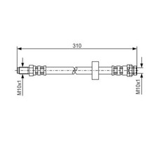 Bosch 1 987 476 883 Bremsschlauch Hinten für Ford Mondeo III Mondeo III Turnier
