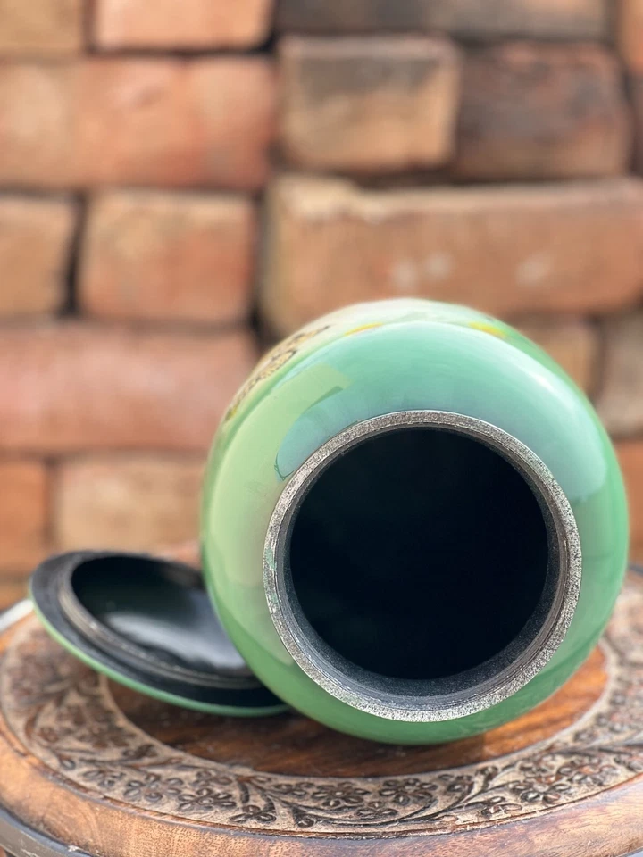 Beau Papillons Noir Crémation Urne pour Humain Ashes, Adulte Funérailles - Photo 4/4