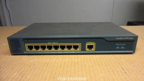Cisco WS-C2940-8TT-S Catalyst 8x 10/100 RJ-45 + 1x Gigabit Port Network Switch