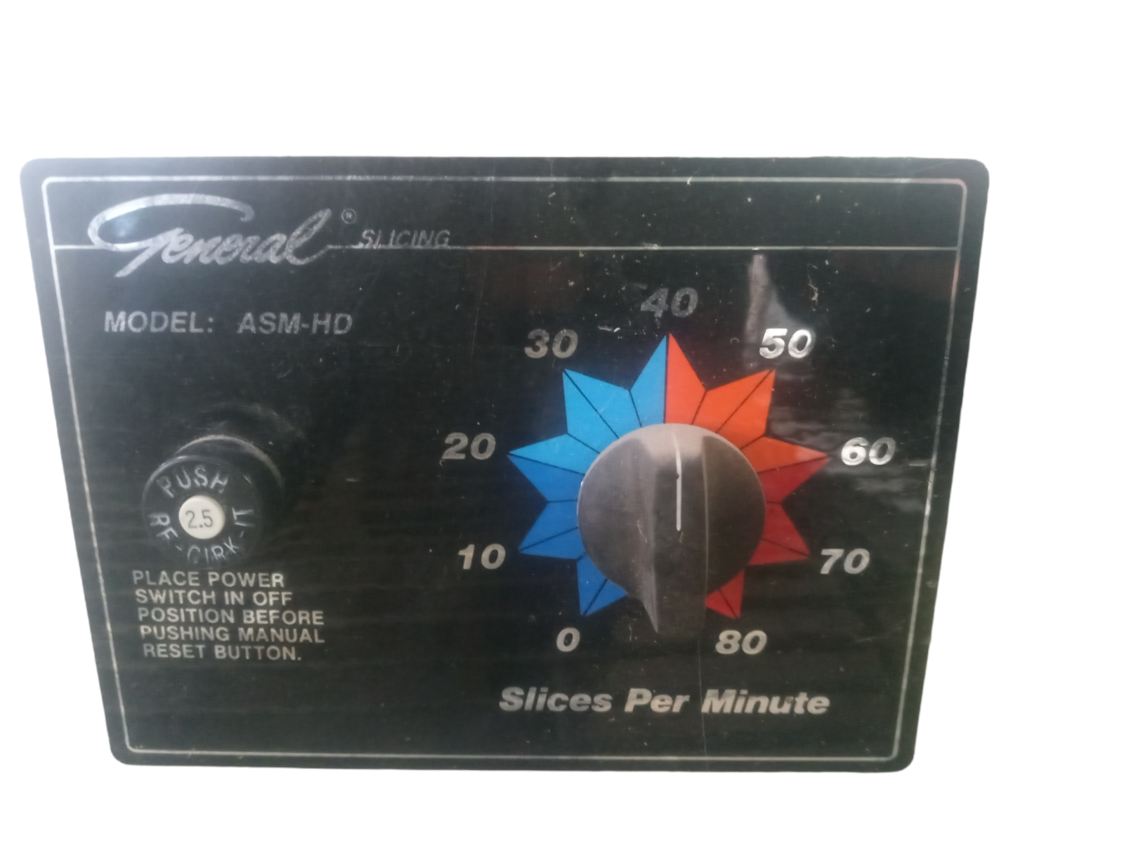 General ASMHD Slicing Red Goat Disposers 115V 9” Meat Slicer W/ Meat