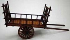 Remorque à Foin Wain, Cheval Tire - Échelle Oo Laser Coupe Kit - Ancorton OOHW1