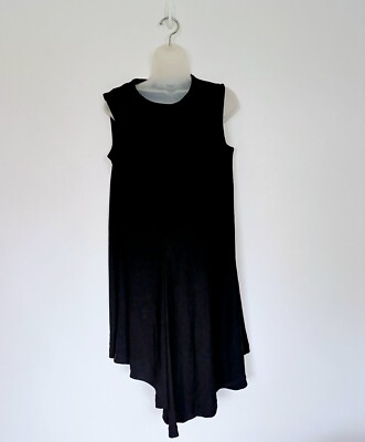 COS Kleid Größe S Damen schwarz Lagenlook gerafft Twist vorne ärmellos 