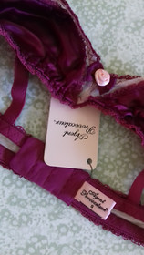 AGENT PROVOCATEUR VINTAGE ORIGINAL PLUM KITTY BRA SMALL RARE COLLECTOR'S PIECE