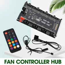 8 RGB / ARGB Strip Fan Controller Hub Splitter for Desktop Computer PC AURA SYkg