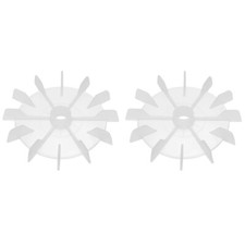 2Stk 120* 15mm Rund Welle Ersatz Kunststoff 12 Laufrad Motor Ventilator Schaufel