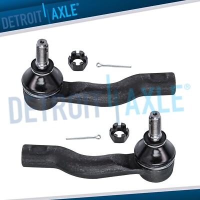 Pair (2) Front Outer Tie Rods for 2000 2001 2002 2003 2004 2005 for Toyota Celic