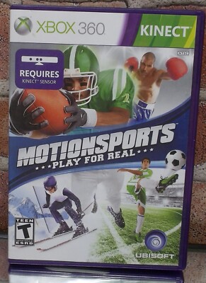 Xbox 360 Motion Sports Kinect Play for Real Video Game Cleaned & Tested