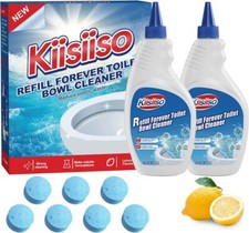 Toilet Bowl Cleaner Lemon Scent Tablets Blue,Makes 22 Bottles of 16 fl. oz.each