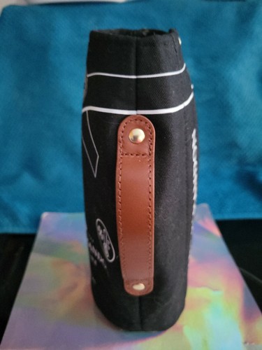 Moet & Chandon Champagne Isotherm Suit Black Wine Bottle Bag Zips Cozy - Picture 2 of 6