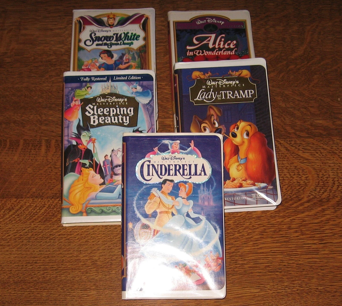 5Walt Disney VHS Tapes