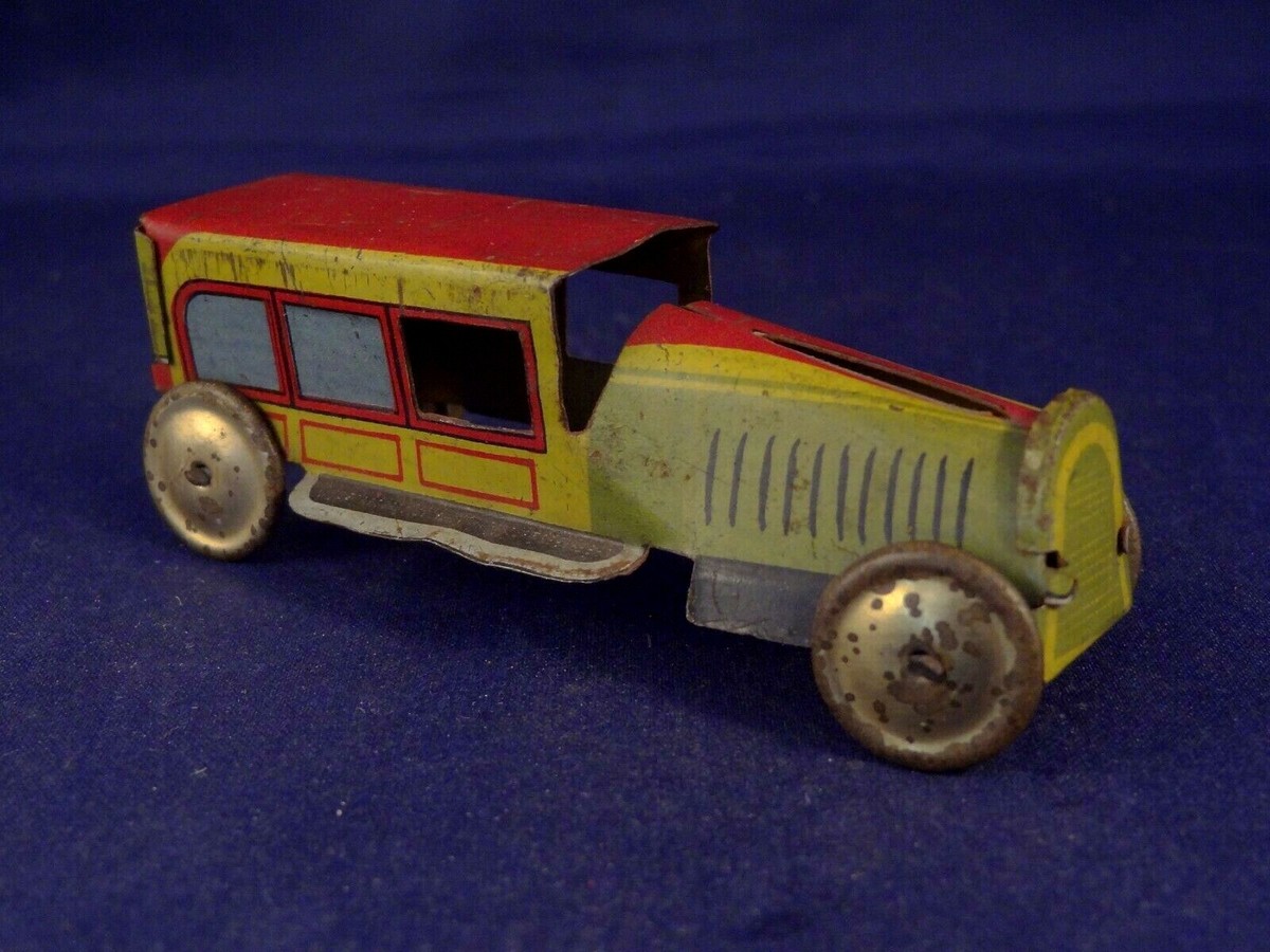 JOUET ANCIEN VOITURE MECANIQUE EN TOLE GERMANY FISCHER-BING