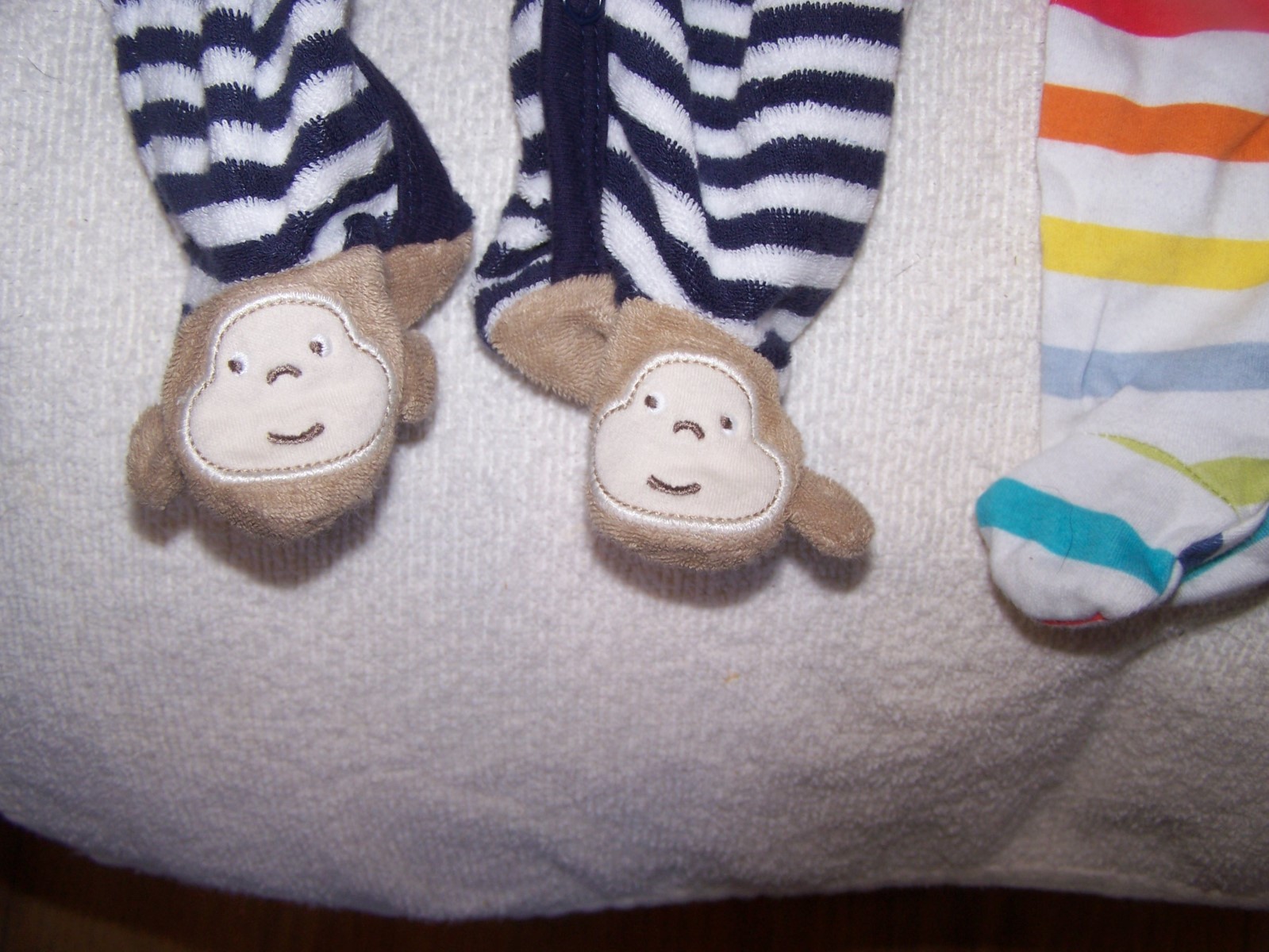 3 Little Ones NewBorn Footsies/Sleepers Striped in Great Shape eBay