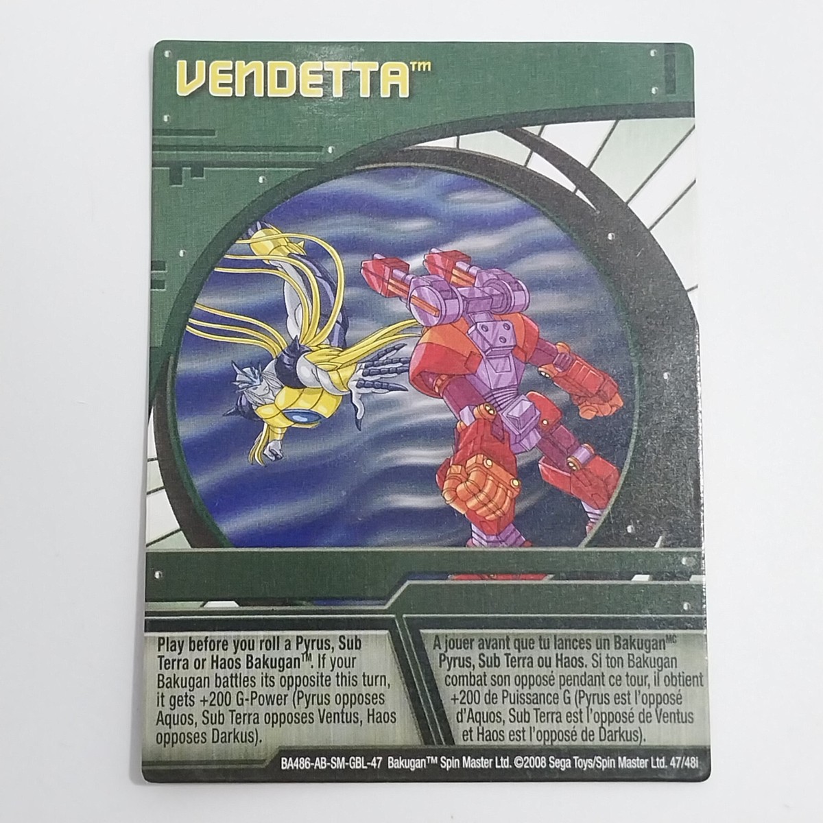 X4 Bakugan Ability Card Slashblast Vendetta Solar Winds See The