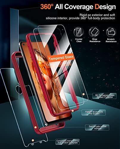 for Moto G Stylus 5G Phone Case| Motorola G Stylus 5G Case 2021 with 2 Tempered - Photo 2 sur 5