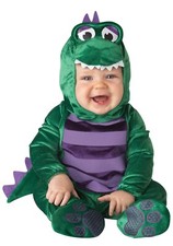 Cute Dinky Dino Incharacter Halloween Baby Costume 6-12 mos Fantasia Bebe