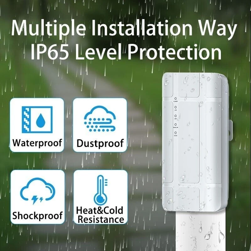 U-speed 300Mbps 4G LTE Outdoor WiFi Router with SIM Card Slot for Indoor Outdoor - Image 3 of 4