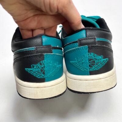 Nike Jordan 1 Low Retro Womans Sneakers Turquoise Black Color
