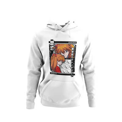 Evangelion Asuka Langley Soryu Manga Anime Herren Hoodie S-XXXL