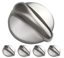 5 Metal Chrome Cooktop Burner Control Knob WB03K10303 For GE Profile Range Stove